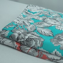 원단대장 프린트 폴리스판 꽃무늬 얇은천 여름 발포 꽃그림자, 선택-2(하늘색)