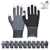 한우 슈퍼터치 도트장갑 [10켤레], 슈퍼터치 블랙