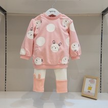 [아가방] 논현점*귀여운 동글동글 토끼 나염/편안한 롱티 신축성 좋은 레깅스 세트/아가방 상하