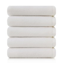 코튼리빙 무형광 코마사 호텔수건 200g, 5개, 200G 화이트