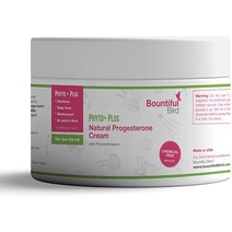 Bountiful Bird Phyto Plus 천연 프로게스테론 크림 2oz 유기농 식물성 에스트로겐 Bioidentical Pr, 1개