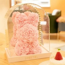 발렌타인 화이트 데이 졸업 선물 곰인형 꽃 다발 남자 여차 DIY 맞춤형 발렌타인 데이 선물 로즈 유니콘 Pe, 06 Rabbit_01 no gift Box