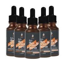 케토에프번 익스트림 드롭 +빠름+간단한 케토시스 액체 고용량 5x10ml, 1 플래쉬, 1개