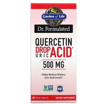 가든 오브 라이프 Garden of Life 닥터 포뮬레이티드 퀘르세틴 드롭 요산 500mg 베지 정제 60정, 1개