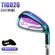 PGM 신상! 골프채 7번 아이언 스테인리스 스틸 헤드 골프연습봉 프로 클럽입니다., 숙녀 7 스틸 막대