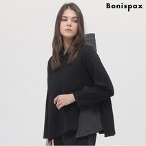 보니스팍스 기모 사이드배색 후드 티셔츠-MF99TS132