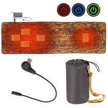 캠핑 온수 매트 전기장판 차박 거실2022New Outdoor USB Heating Sleeping Mat Insulation Camping Heated, 04 camouflage