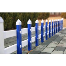 pvc 플라스틱 강철 잔디 울타리 꽃과 잔디 꽃 정원 울타리 정원 녹색 울타리 농촌 채소 정원 울타리 야외 난간, 진한 파란색 50cm 높이 1m 길이 두꺼운 유형