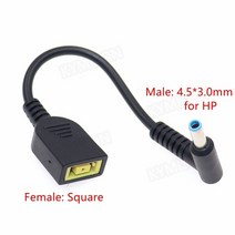 전원연장플러그 dc 전원 어댑터 변환기 커넥터 케이블 코드 사각형 usb 플러그 여성 7.9x5.5mm 5.5x2.5mm 4.0x1.7mm 7.4x5.0mm 남성 호환 지원, HP용 4530mm