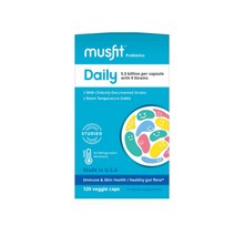 데일리 유산균 55억 실온보관 프로바이오틱스 120 베지 캡슐 Musfit, 1개, 120정