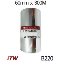 <당일출고>[ITW] B220 왁스리본 60mm x 300m (1롤/1박스) 바코드리본, 1롤” class=”wr-img”></a></div>
</div>
</div>
</div>
<div class=