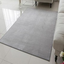 1300K 와플라인 극세사 카페트 러그 그레이100X150