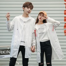 트렌치바바리 여름 트렌치코트 커플 와이드 루즈핏 레쉬 트렌드 의류 하프기장 B345 1F22 P50 4993434914