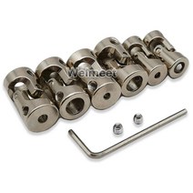 샤프트 커플링 기어 커플링 2.333.174568mm 금속 유니버설 조인트 커플 링 보트 자동차 모델 커플러 모터 커넥터, 8mm-8mm