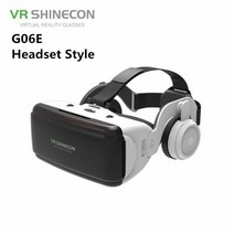 스마트폰vr vr안경 정품 가상 현실 VR 안경 상자 3D 스테레오 구글 카드보드 헤드셋 헬멧 IOS 안드로이드 스마트폰용 무선 로커, [03] Only G06E