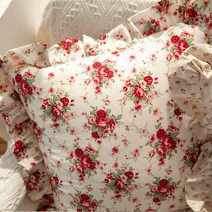 로즈앤베리 프릴 쿠션커버 2color2683727 3, 베리(일반쿠션)