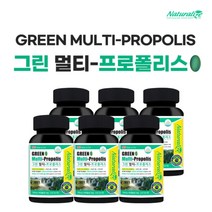 건조한 구강 입안 혀 향균 면역 에 좋은 상쾌한 페퍼민트 맛 브라질 그린 멀티 프로폴리스 비타민 아연 영양제, 6BOX(6개월분), 6개, 60정