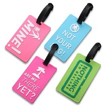 네임택 골프네임텍 캐리어택 보스턴백 골프백 이름표, 블루