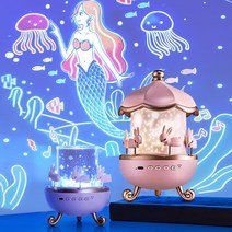 KEFAN 회전 오두막 오르골 별하늘 무드등, 블루투스 모델, 블루투스 모델