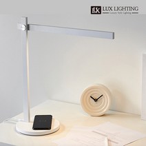 럭스라이팅 스마트폰 무선충전 무드등 LED 룩스램 라인 스탠드, 화이트
