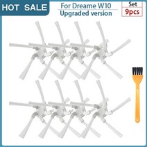 for dream bot w10 hepa filter accessories 로봇 진공 청소기 메인 사이드 브러시 걸레 천 패드 xiaomi w10 pro 교체 부품, 9개