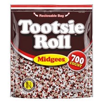 Tootsie Pops 투시팝 미드지 초콜릿 캔디 700피스 2.2kg 투시롤 Midgees, 1세트