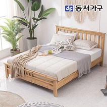 동서가구 네오 킨더 소나무 원목 퀸 침대프레임 NEO929, 그레이