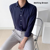 로즈블로썸 멜팅브라운 남자 데일리 베이직 린넨 셔츠 4color (9077151)