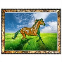 C458-3/말그림/말사진액자/인테리어소품/벽걸이액자