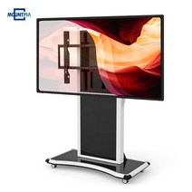 마운트피아 EMS-1 전자칠판거치대 이동식TV거치대 전동형 높이조절 55-90인치, 블랙, 추가안함, 추가안함