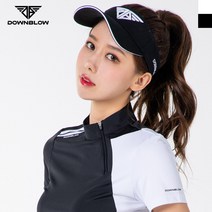 다운블로우 여성 로고포인트 골프 썬캡모자 7002-1W, Free, 화이트