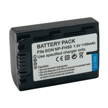 호환제품 NP-FH50 FH60 1150mah 충전식 디지털 배터리 소니 카메라 알파 DSLR-A230 A290 A330 DVD103, 02 2PCS