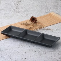 먹토 멜라민그릇 S3구 찬기 소 업소용 식당 3칸 반찬 나눔 접시