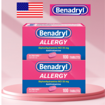 베나드릴 마국 알러지 완화 Bebadryl 100정 2박스, 2개