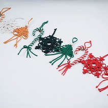 세가지 마크라메 크리스마스 오너먼트 DIYSET 행잉장식 만들기 [동영상], 그린