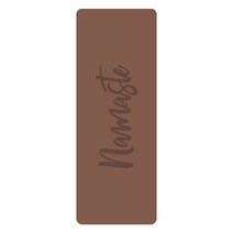 프린트 컬러 고무 요가 매트 개성 인쇄 pu 가죽 매트 미끄럼 방지 땀 흡수 내마모 멀티 컬러 헬스 매트 각인, 5mm 약간 결함이 있는 나마스테 버전 카키, 5mm