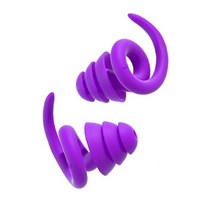코골이방지기구 코로숨쉬기 Reusable Earplugs in-Ear Mats Noise Cancelling Ear Plugs Prevent Snoring W, 03 Purple