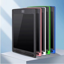 LCD 그림그리는 유아 드로잉 스케치 놀이 학원 전자 칠판 노트 패드 썼다지웠다, 화이트(12인치)