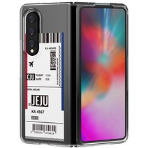 저스트포유 보딩2 갤럭시 Z 폴드3 투명 슬림 케이스