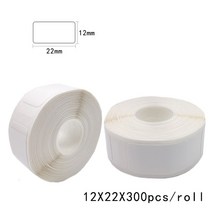 스티커 가격 라벨 프린터기 휴대용 프린터 미니 무선 블루투스 D110 열 P15, 13.5PK 12x22 white