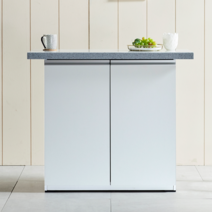 일송가구 홈바 C형 인조대리석 아일랜드 식탁 테이블 홈바/아일랜드식탁, 그레이