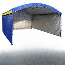 차고천막 주차 차고지 텐트 차량용 자동차 천막 주차장 아치형 방수 대형 마당, 4 x 4m