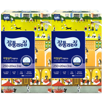 잘풀리는집 각티슈 리얼실키 미용티슈 250매+20매, 6개