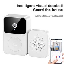 IoT Ai 인터폰 비디어폰 설치 교체 와이파이 초인종 스마트 홈 무선 X9 비디오 인터콤 보안 야외 도어 카메, 한개옵션0