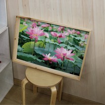 데코밍샵우드프레임액자_풍수부귀의연꽃(대형가로)_우드프레임액자, 이미지3