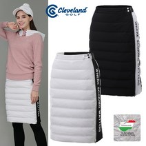 [클리브랜드골프] 헝가리구스 튜브퀼팅 여성 롱길이감 다운 랩스커트/골프치마_CGKWSK1756