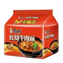 왕부정 중국식품 캉스푸 훙소우육면 중국라면 봉지라면 106g 5개입