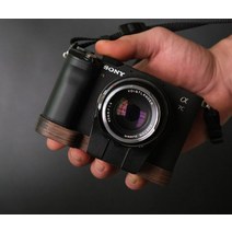 소니 알파 A7C 핸드메이드 핸들 베이스 플레이트 홀더 에보니 월넛 우드 카메라 그립, 02 02