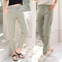앤더데이 여성용 데일리 쫀득스판 카고와조거팬츠