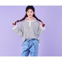 반에이크오 루즈 단가라 티셔츠 (OA97TSME07Z)